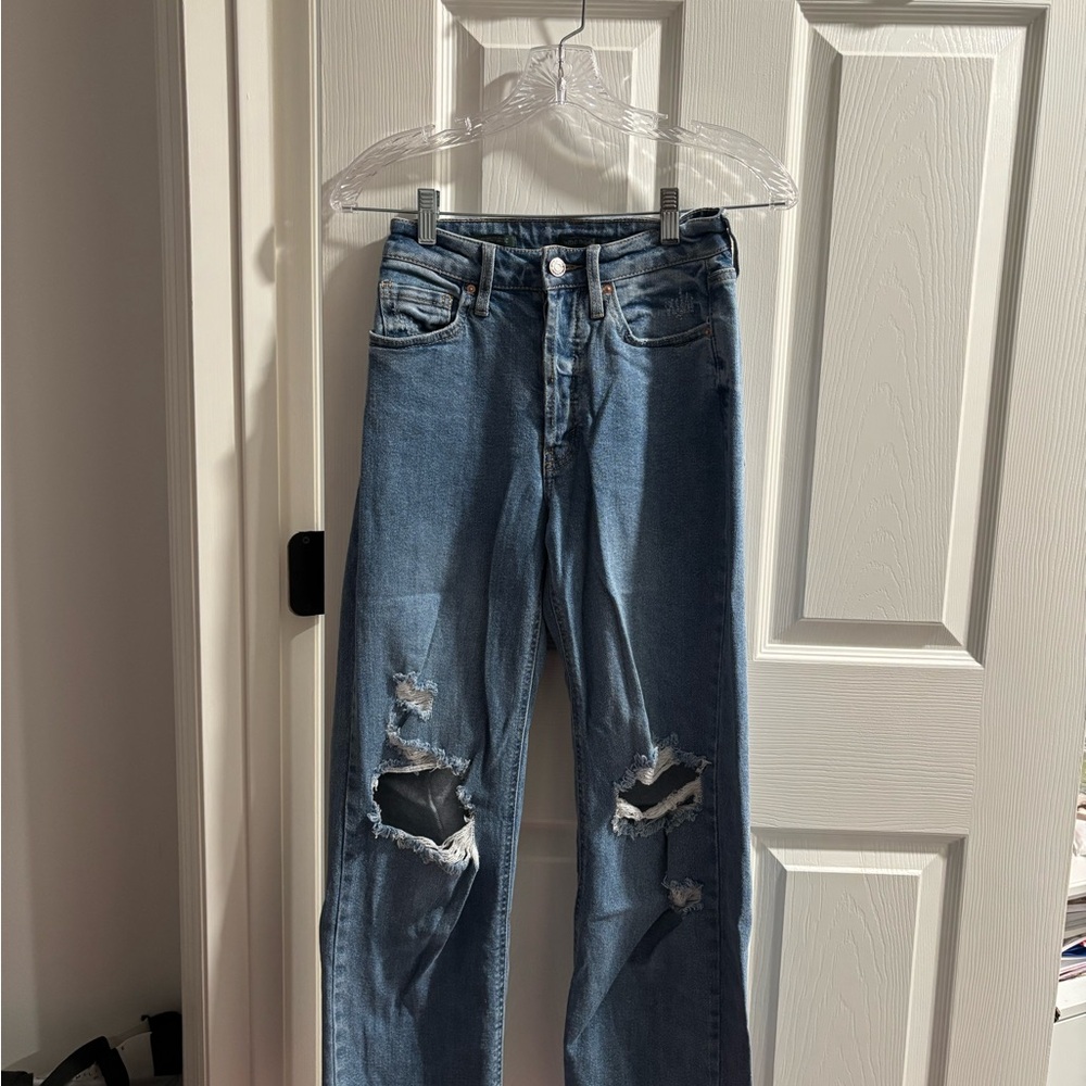Wild Fable Blue Boyfriend Jeans Distressed
